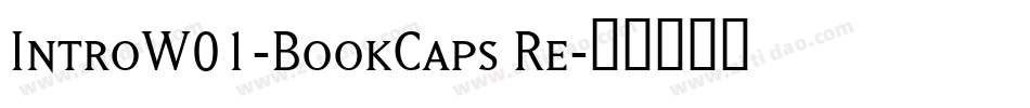 IntroW01-BookCaps Re字体转换